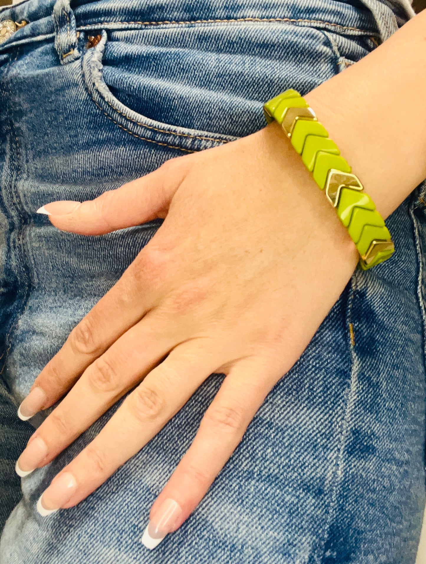 Golden Aim Bracelet - Lime