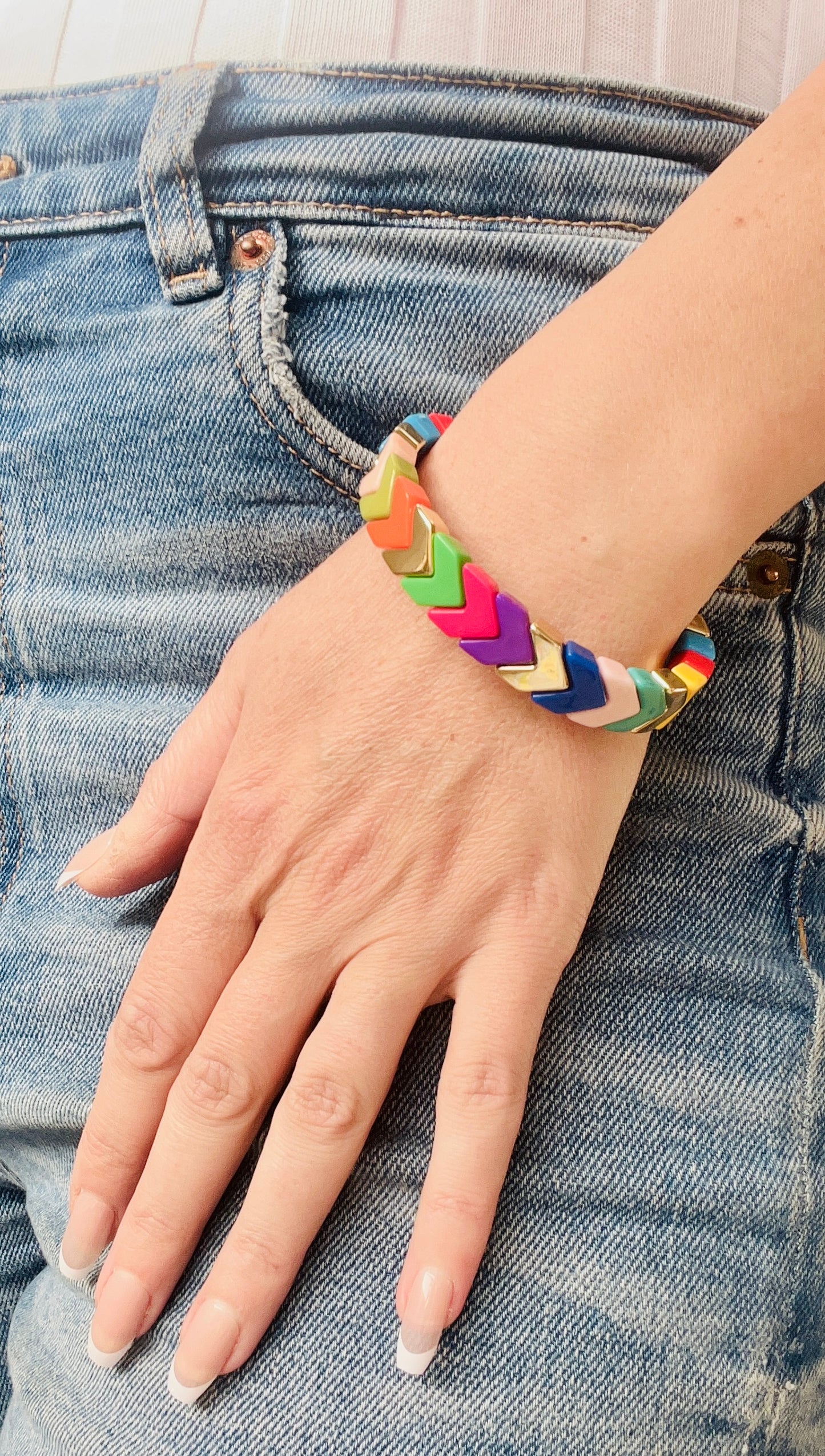 Golden Aim Bracelet - Multi Coloured